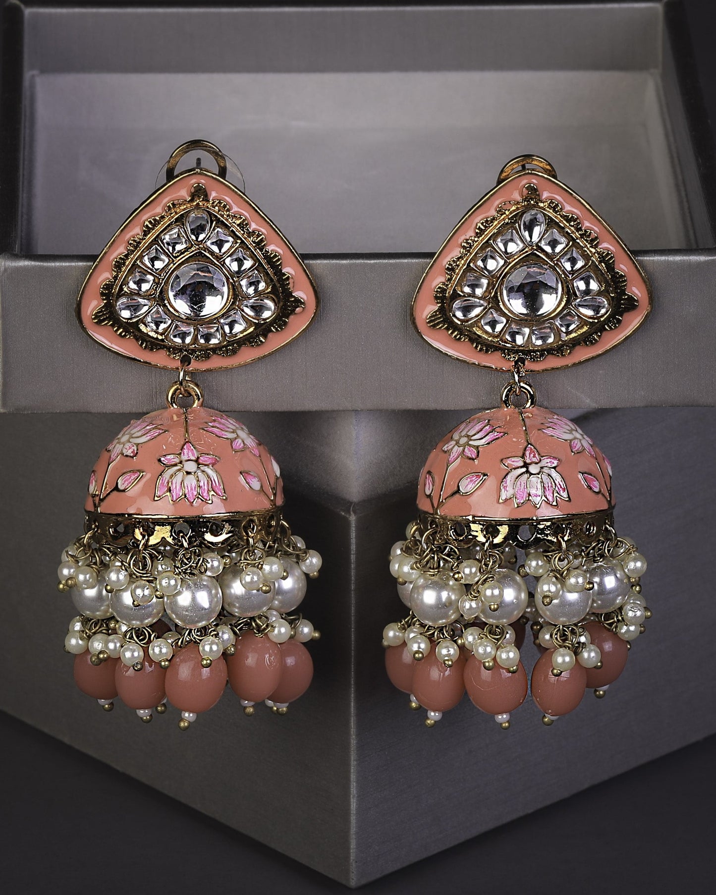 Peach Falak Jhumkis