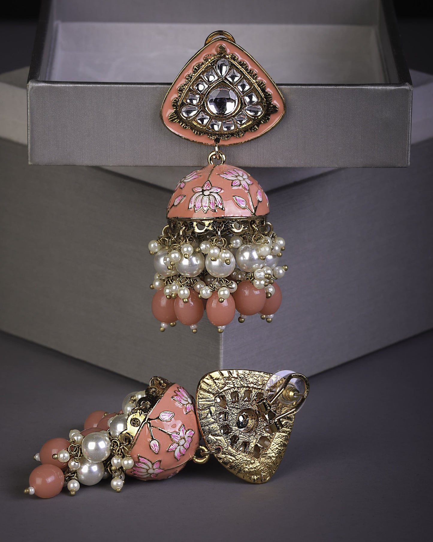 Peach Falak Jhumkis