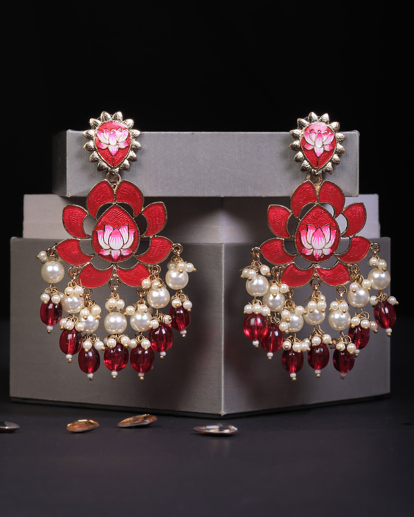 Red Myrah Earring