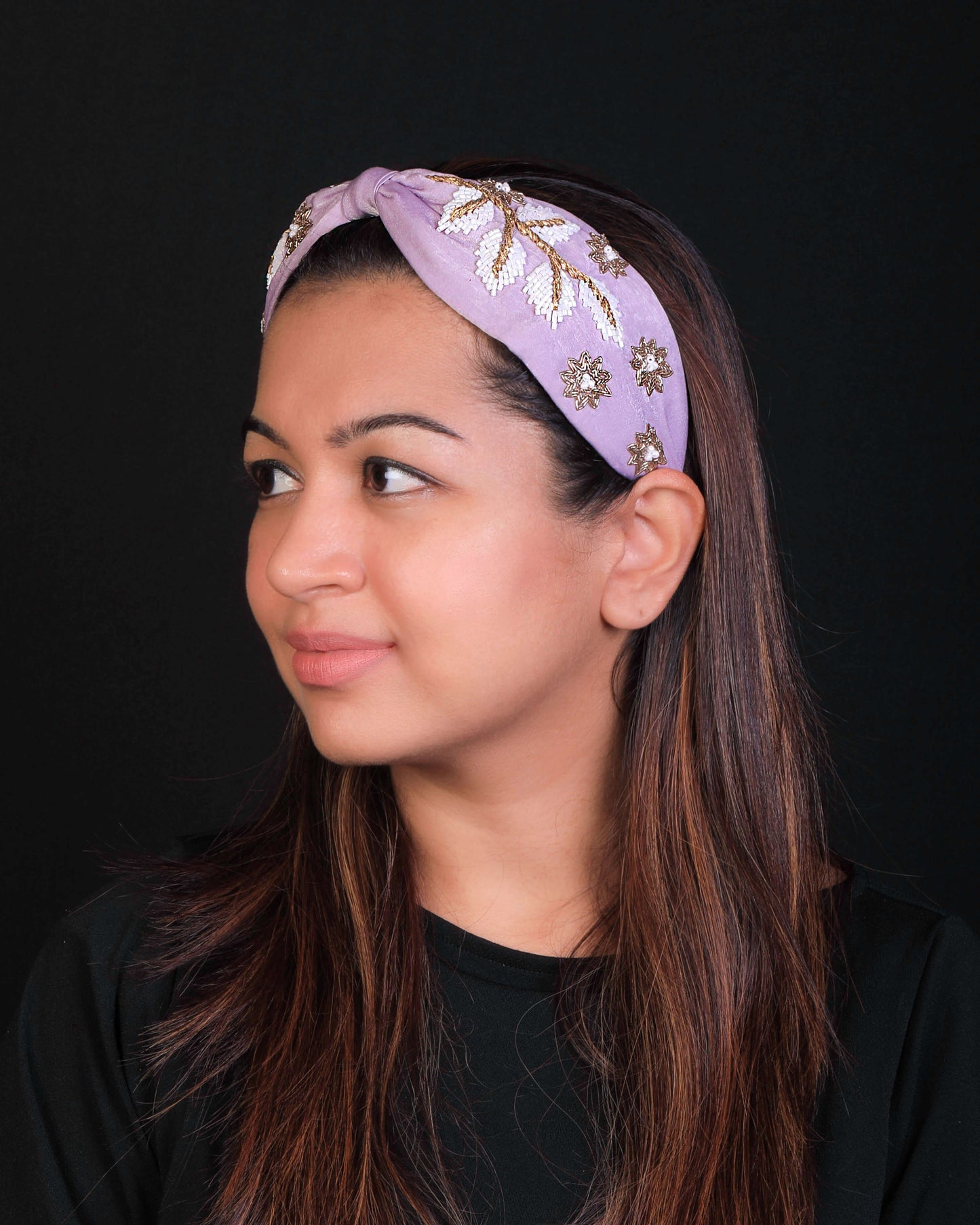 Light Purple Snowflakes Headband