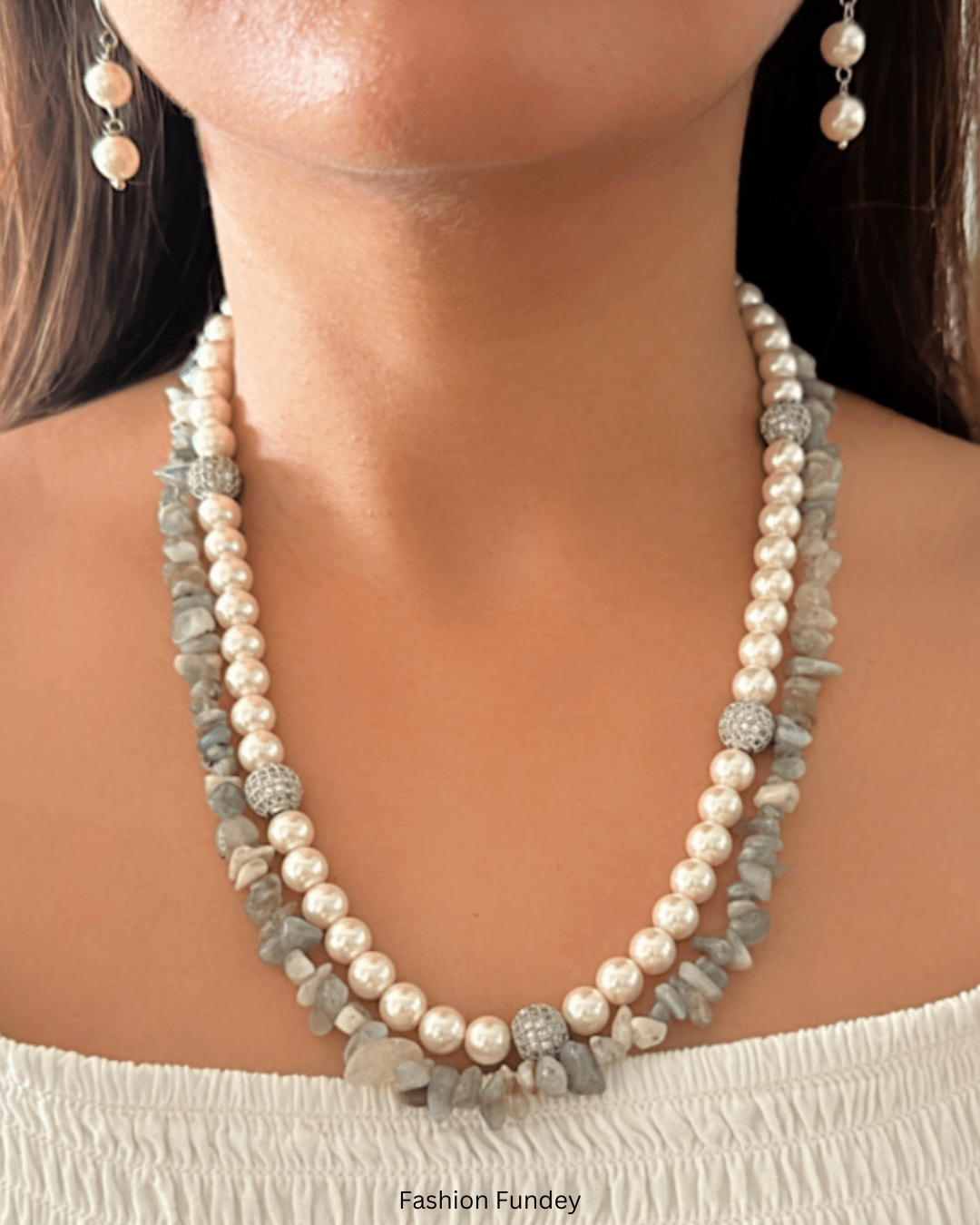 Grey Rida Layered Mala