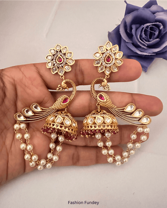 Red Moor Jhumkis