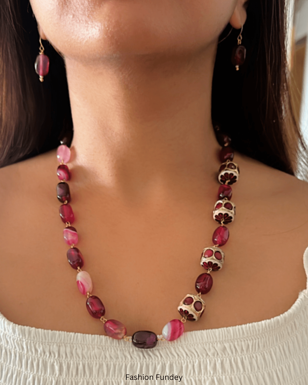 Ruby Pink Pehr Mala