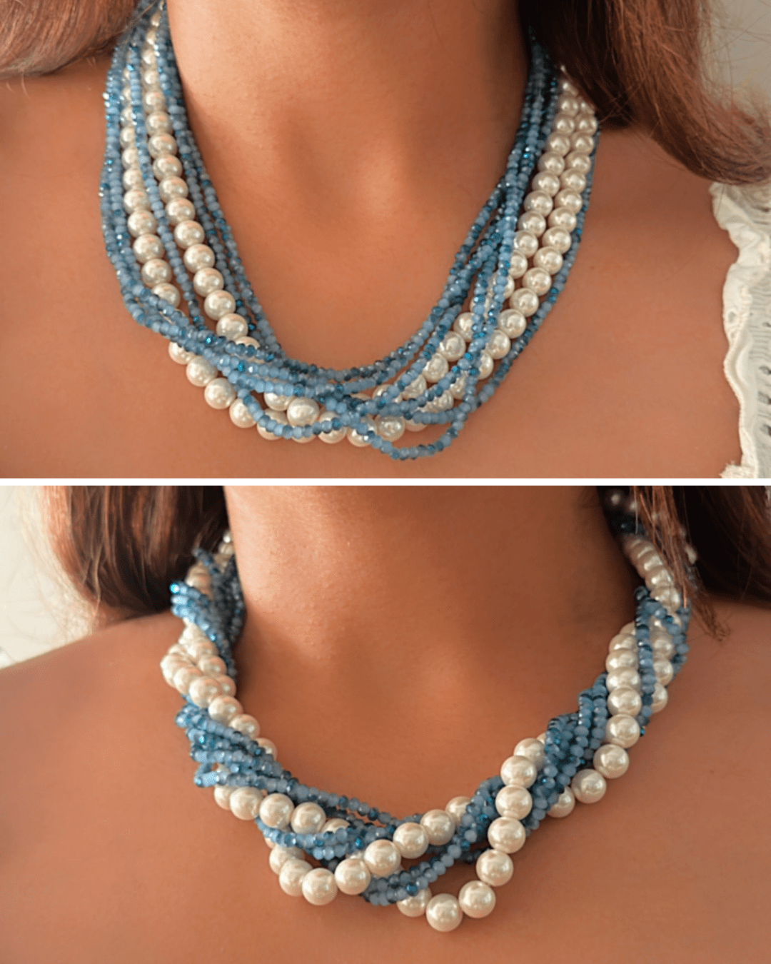 Blue Karyn 2-in-1 Mala