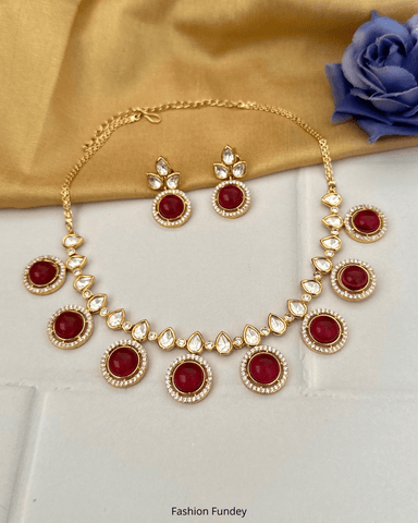 Ruby Ahira AD Kundan Choker