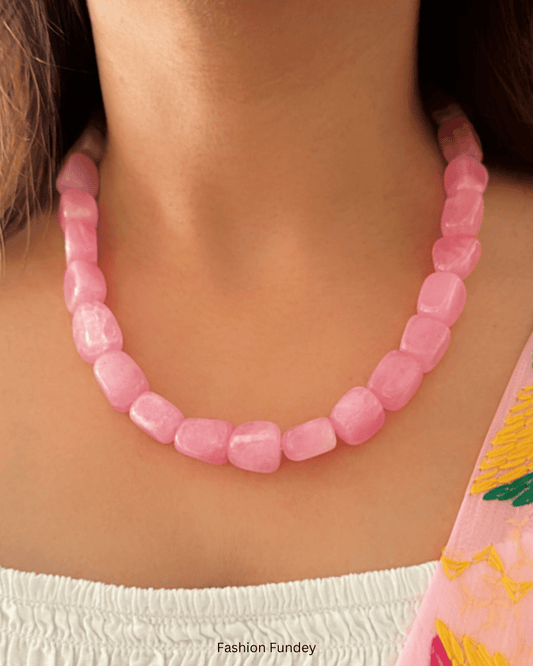 Pink Payal Stone mala