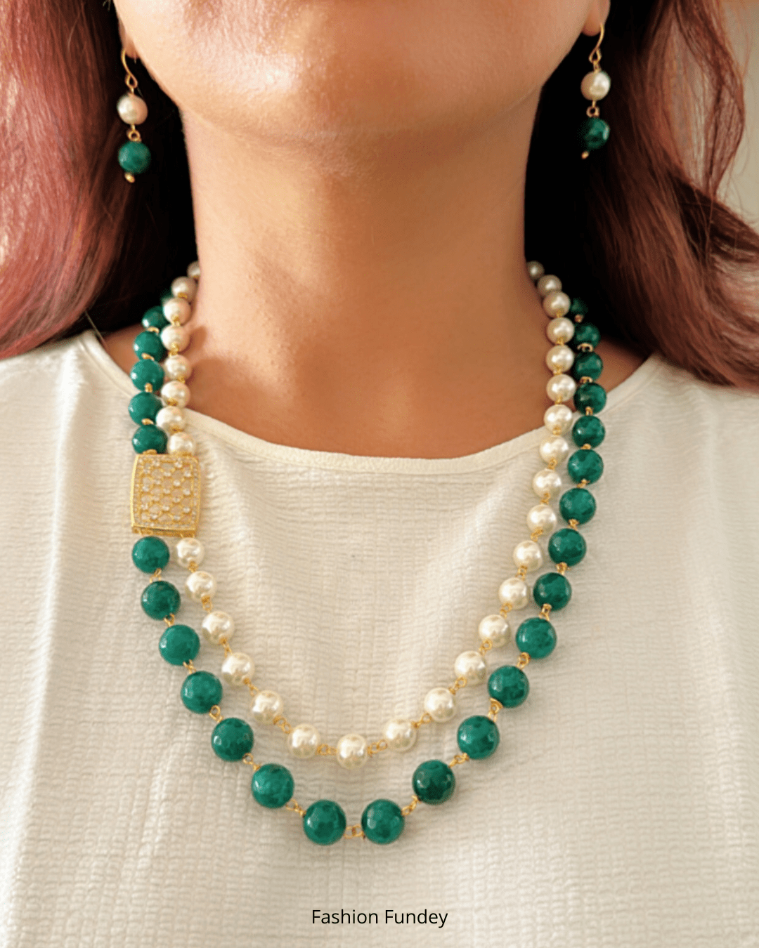 Green Rati Layered Mala