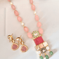 Pastel Pink Green Nargis Pearl Pendant