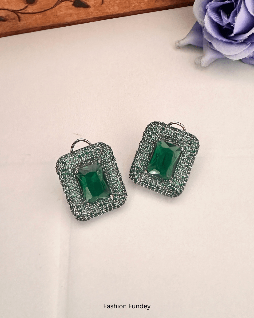 Green Jane Victorian Studs