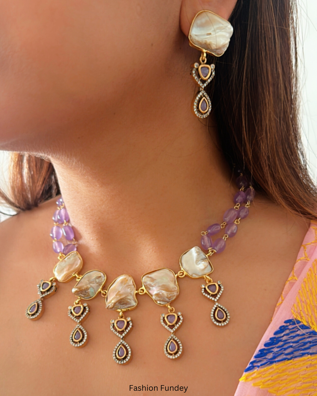 Purple Nausheen Necklace