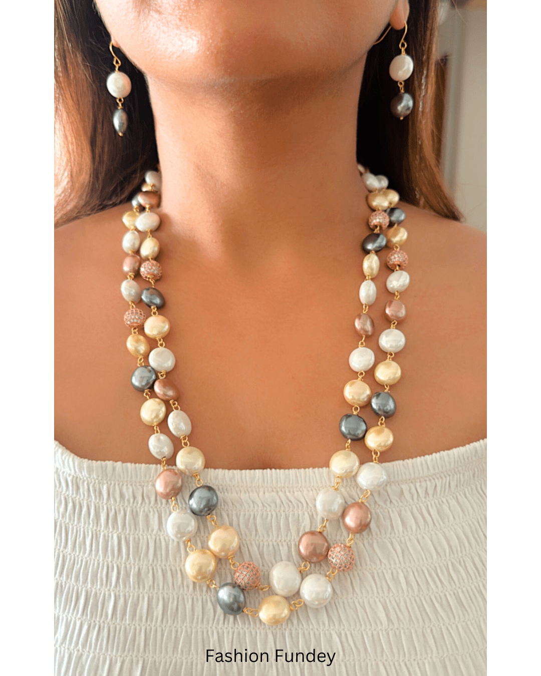 Multi Vienna Layered Pearl Mala