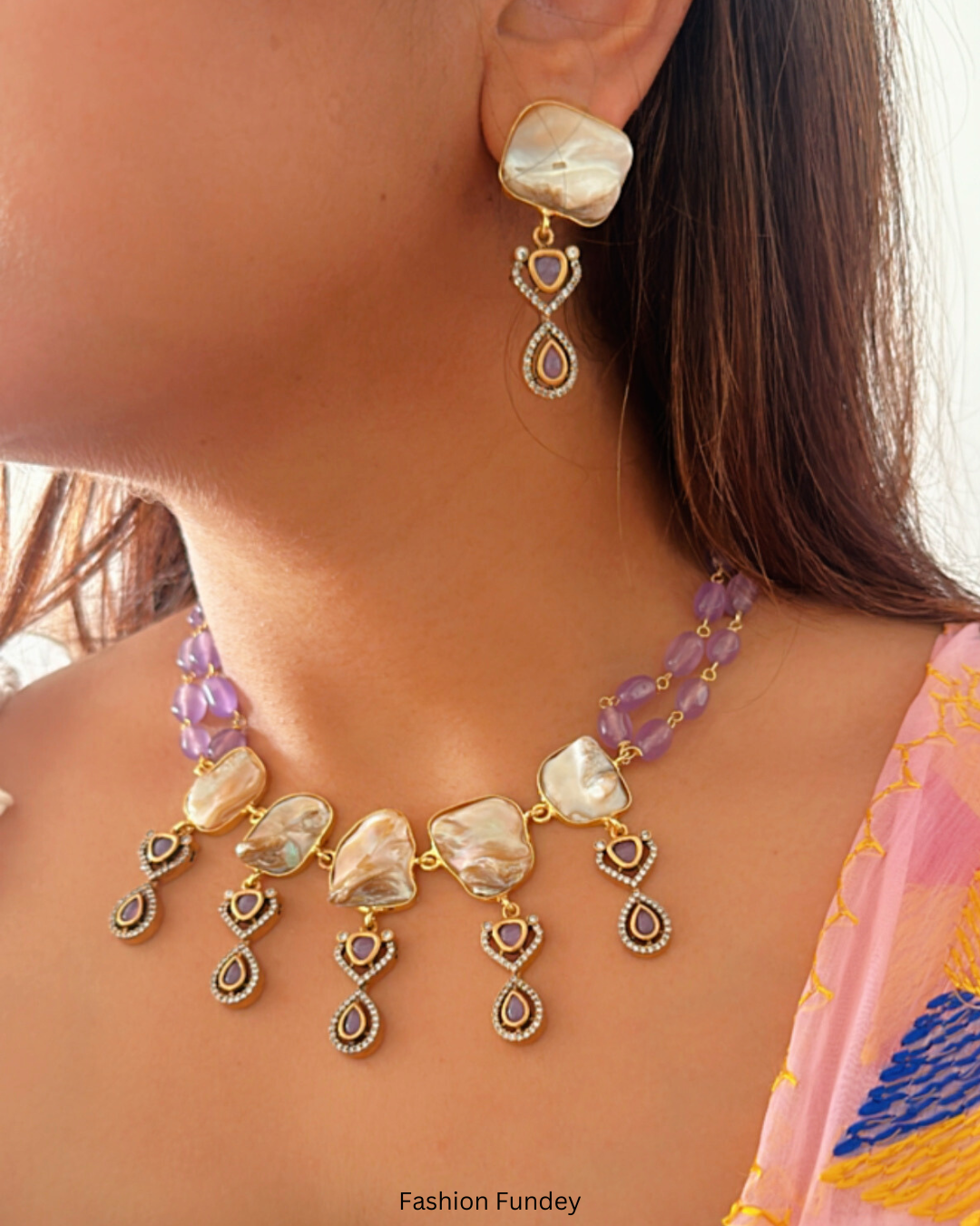 Purple Nausheen Necklace