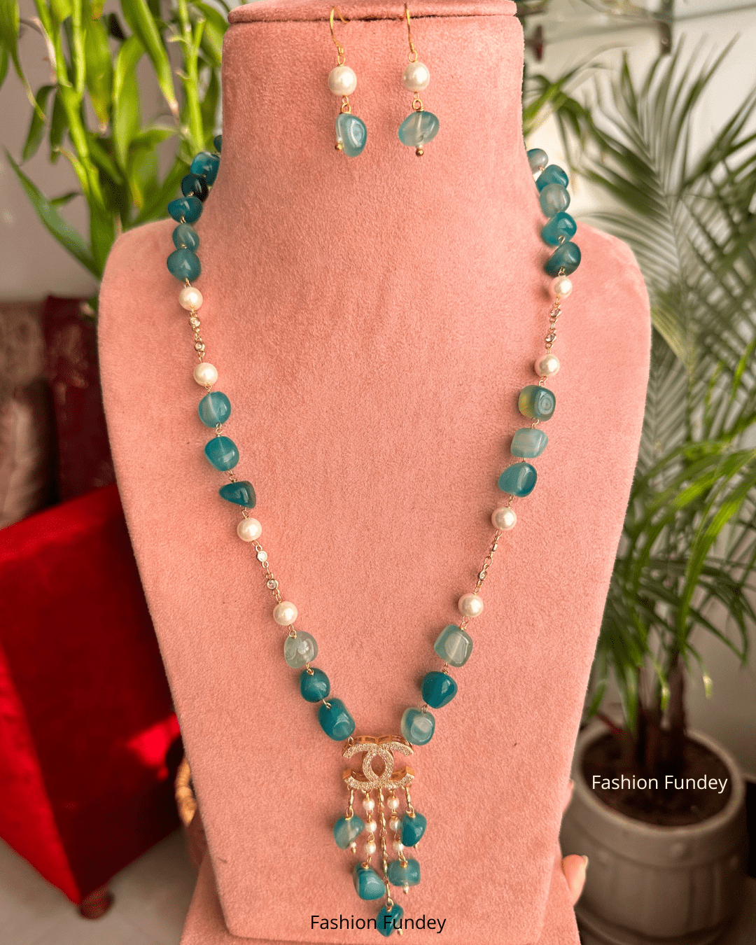 Green Pihu Chanel Mala