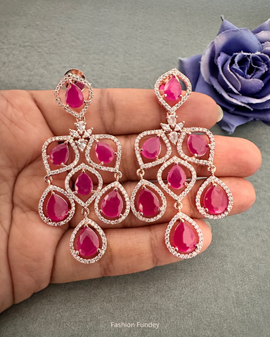 Ruby Mia Zirconia Danglers