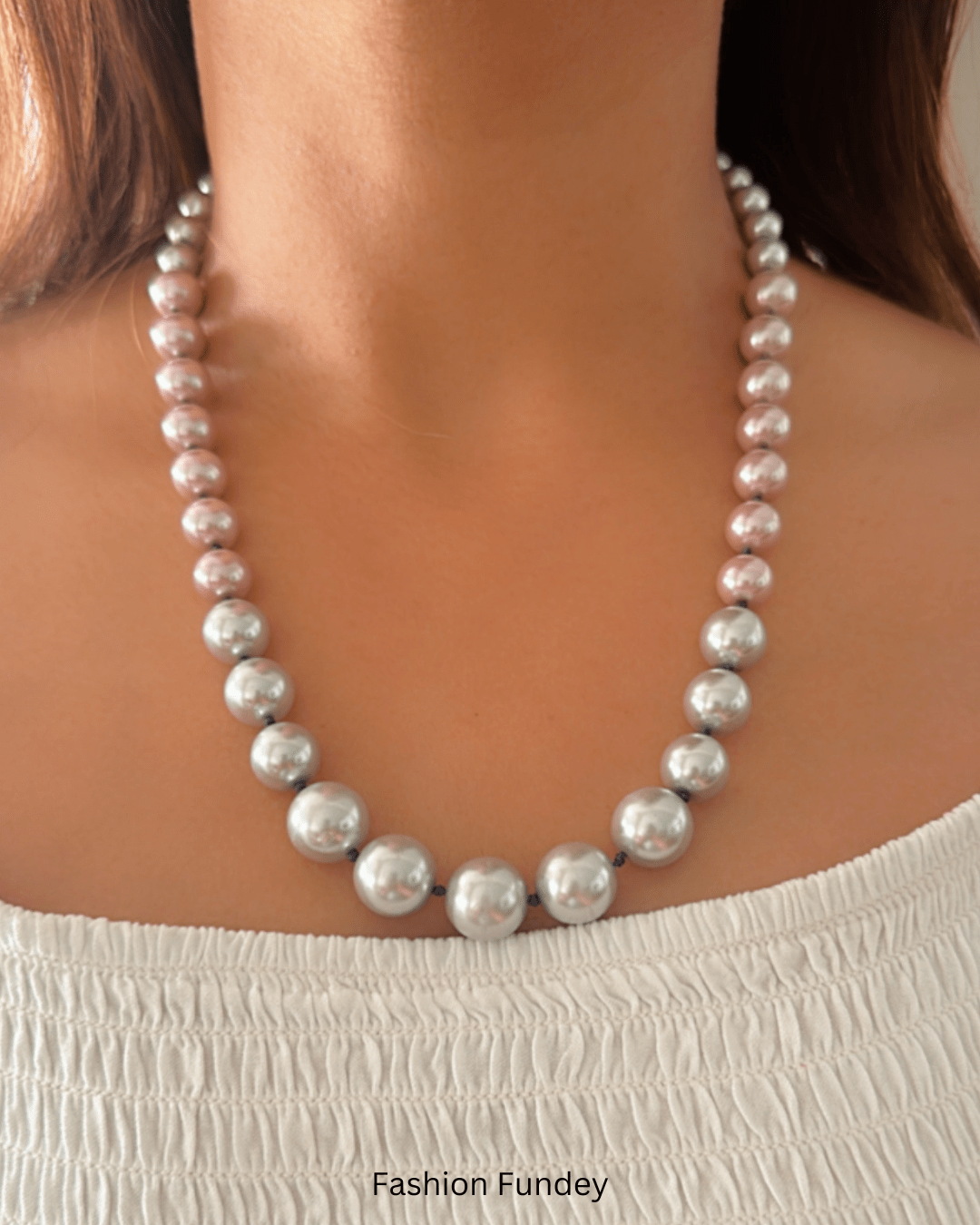 Purple-Grey Kerry Pearl Mala