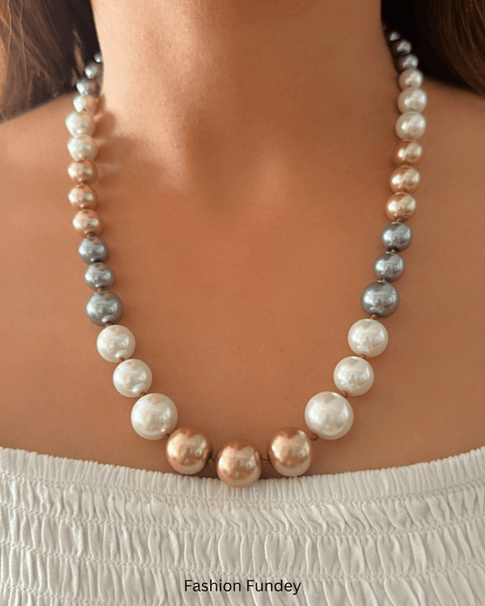 Gold-White-Grey Kerry Pearl Mala