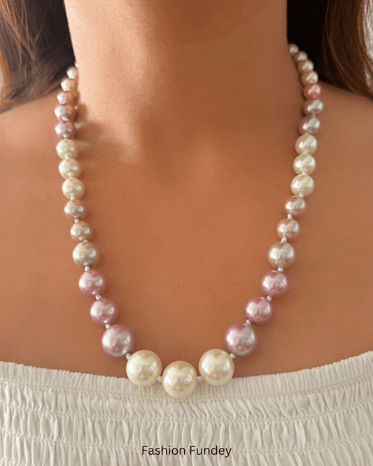 Pink-White-Grey Kerry Pearl Mala