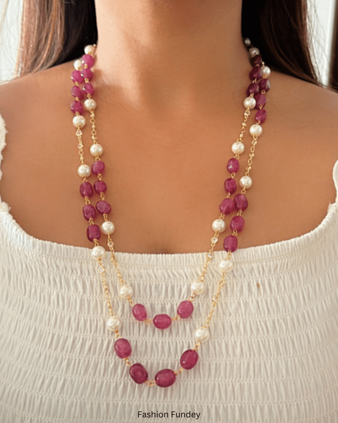 Light Purple Raven Layered Mala