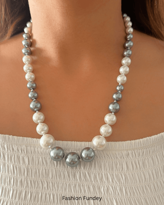 White-Grey Kerry Pearl Mala