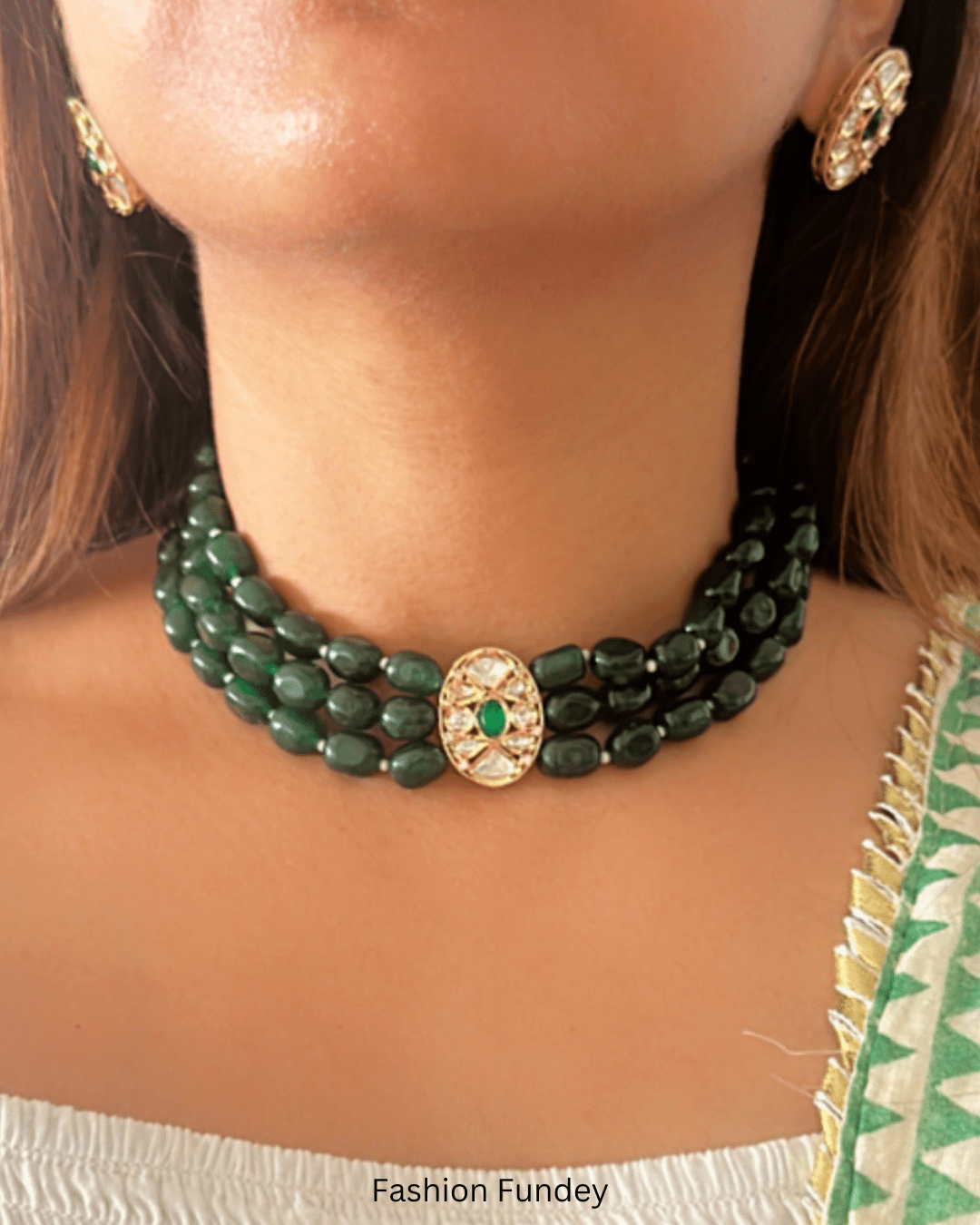 Emerald Green Raka Choker