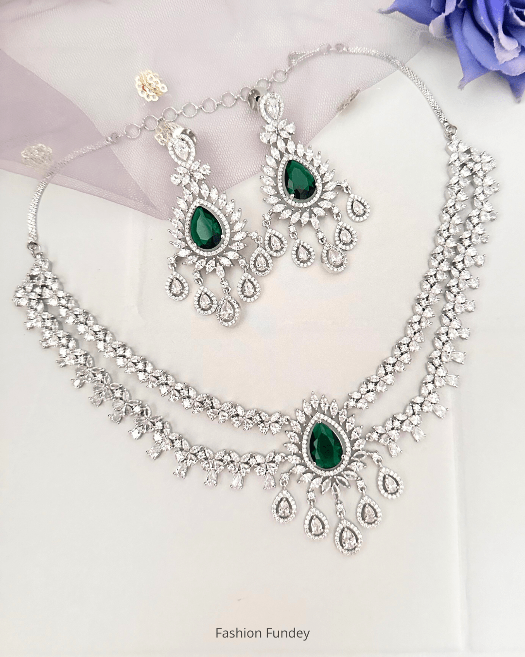 Emerald Green Julia Zirconia Necklace