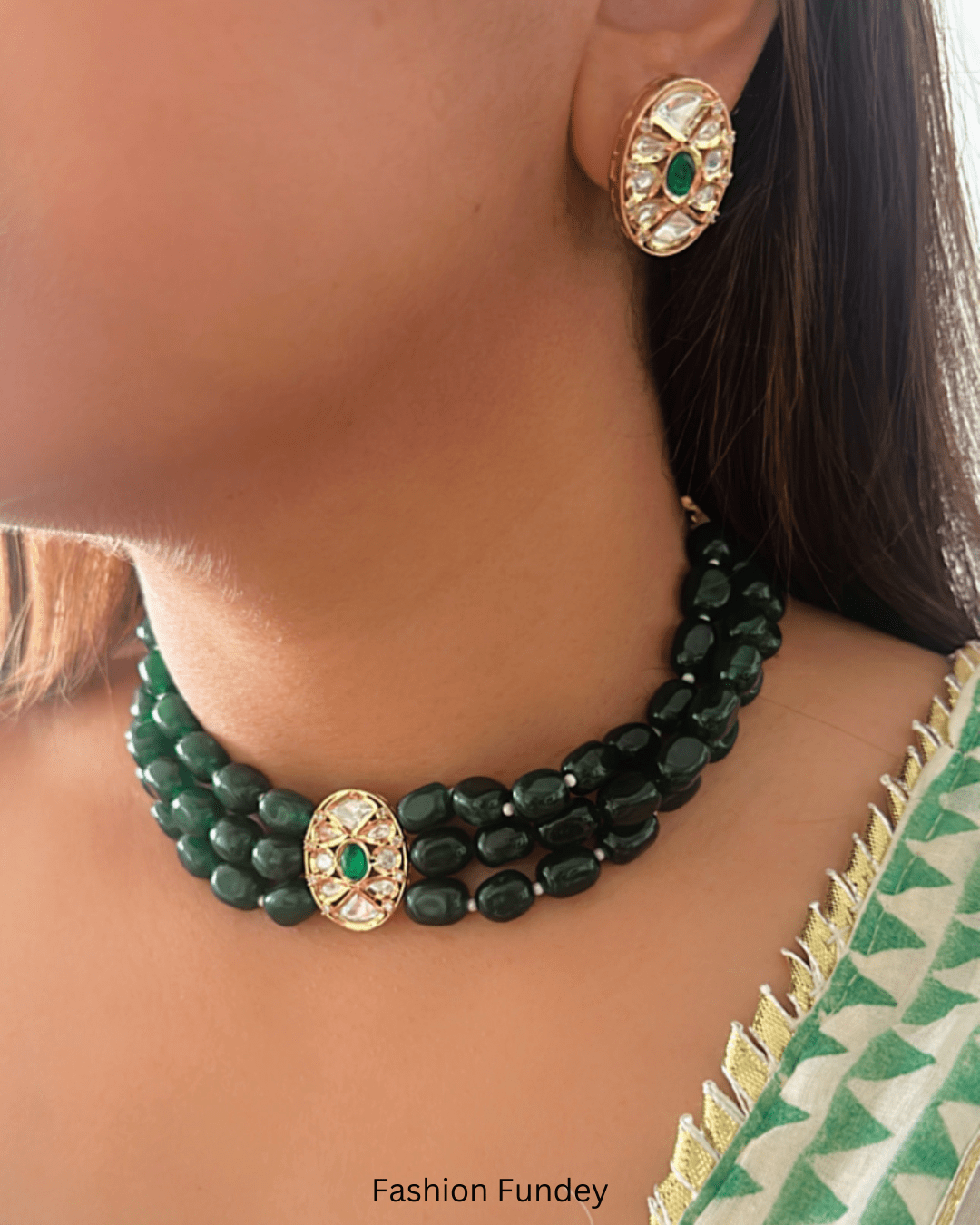 Emerald Green Raka Choker