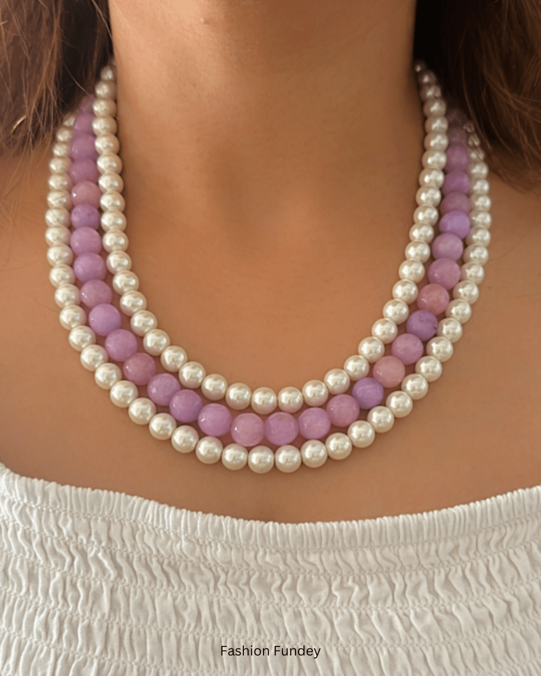 Purple Lila Layered Mala