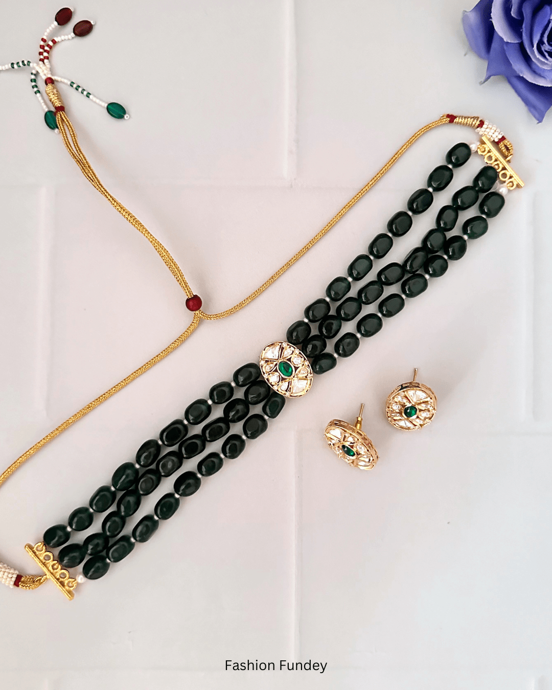 Emerald Green Raka Choker