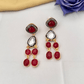 Red Hiya Dangler Earrings