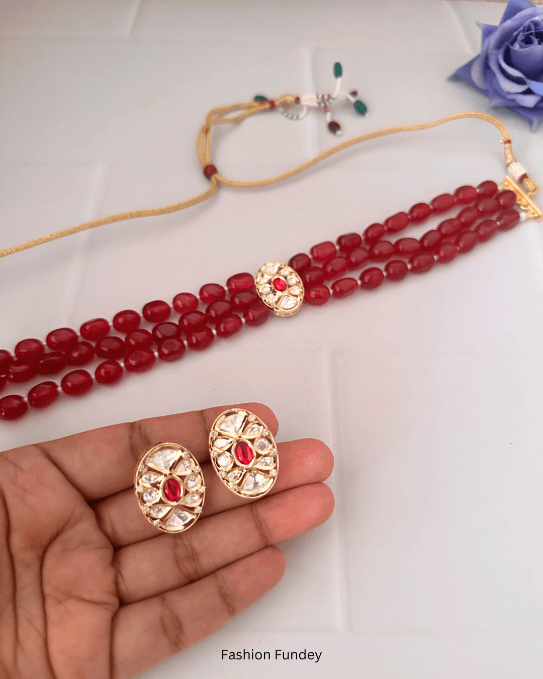 Ruby Red Raka Choker