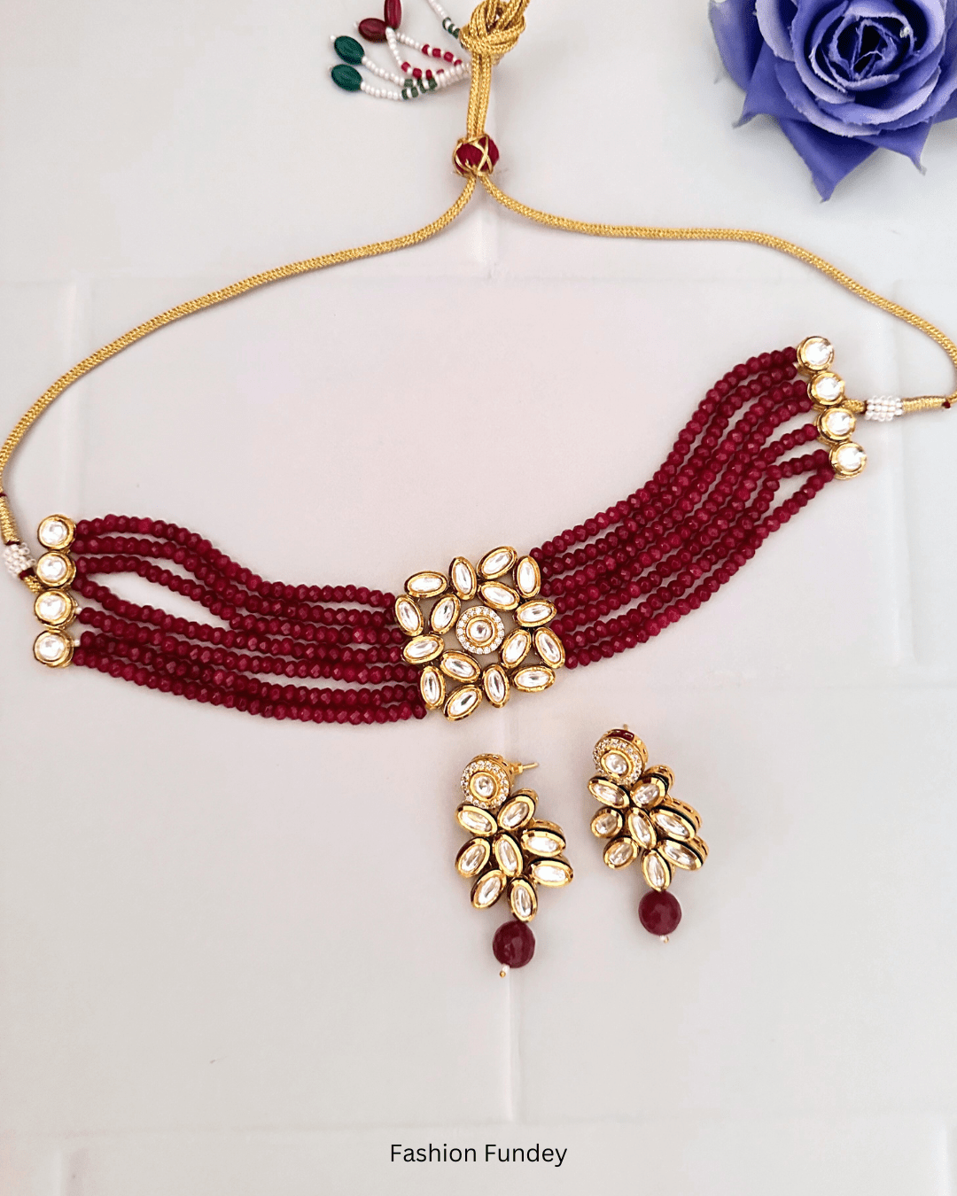 Ruby Red Ruhi Choker