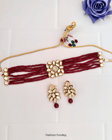 Ruby Red Ruhi Choker