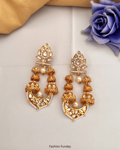 White Swapna Earrings