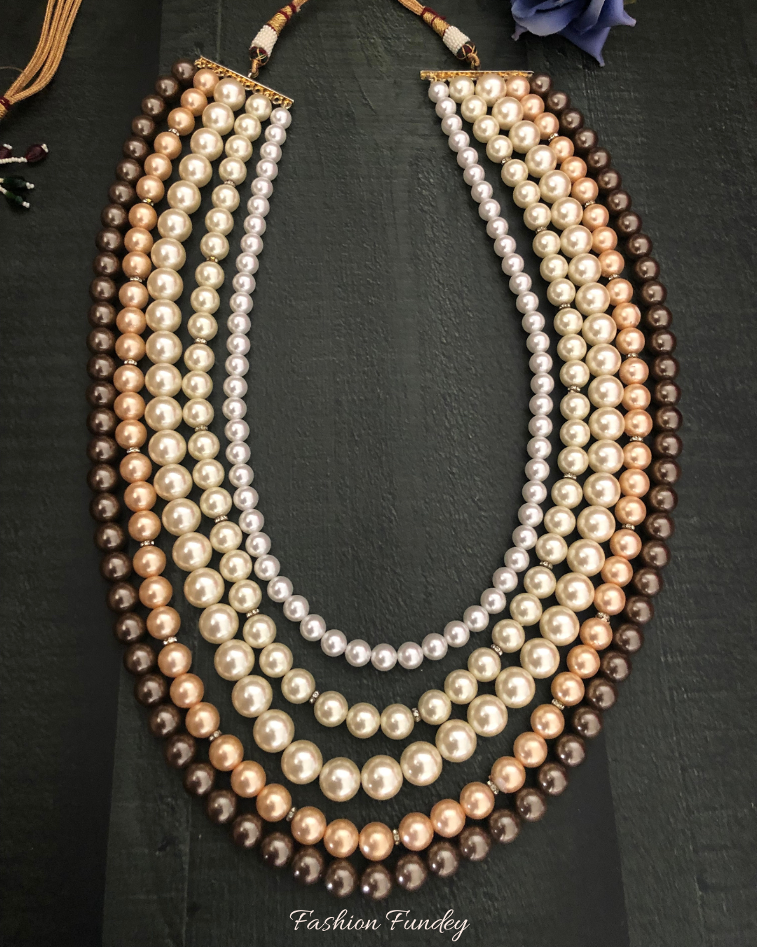 Ulfaat 5-Layered Pearl Necklace