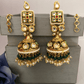 Green Saba Jhumkis