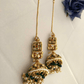 Green Saba Jhumkis
