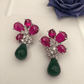 Red Green Urvi Earrings