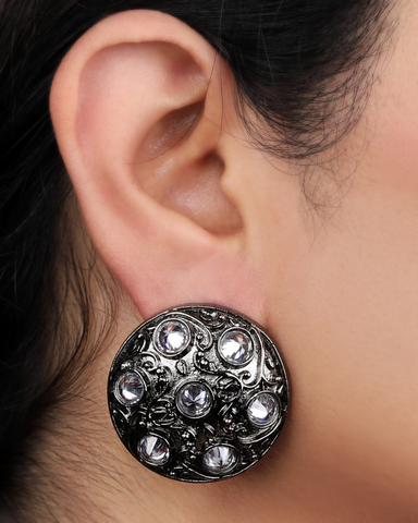 Black Medh Studs