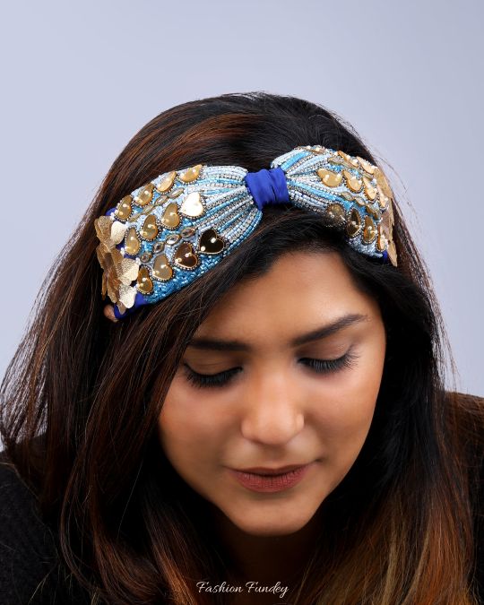 Blue Jasmine Aster Headband