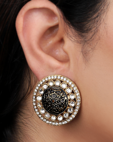 Black Ishani Studs