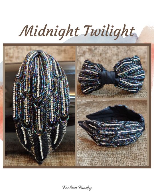 Black Twilight Midnight Headband